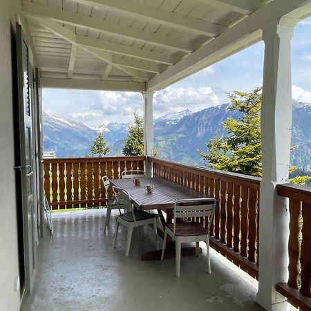 Charmant Appartement Au Vagabond Leysin Exterior foto